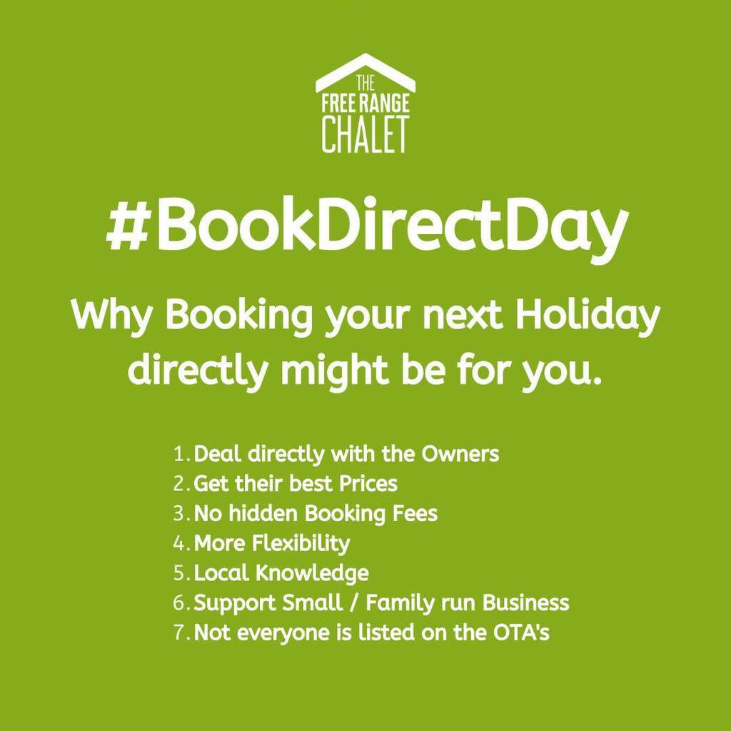 ADG_IQ's tweet photo. #QueenOf winner @FreeRangeChalet are big supports of #BookDirectDay!
As an accommodation provider, they're acutely aware of the benefits to you and them!
#RoyalConnection #MonthlySpotlight https://t.co/MYavlO6X1g