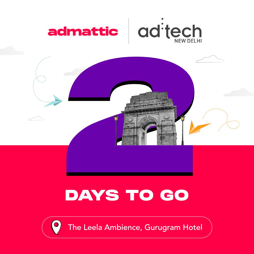 admattic's tweet image. And the ⏰countdown begins...
Need passes to the event? 
Drop &quot;Let&apos;s meet&quot; in the comments section.
.
.
#adtech2023 #newdelhi #digitaltransformation #martech #advertising #technology #growth #networking #opportunity #inspiration #advertisingandmarketing #network #admattic