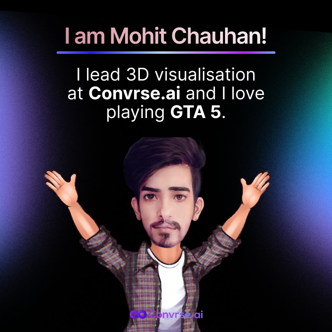 Convrseai's tweet photo. Meet mohit chauhan, who has been with our team for a little over an year now. In his stint with us so far, Mohit has contributed to some brilliant 3D spaces and has learnt and grown as a creator by leaps.
Featured Artist:
Aleksey Karetin
#3d #3Dcommunity #3Dspatialdesign https://t.co/2NeQTOFLOM