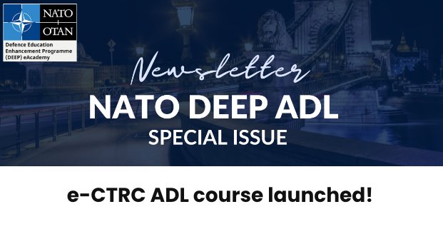 📨Make sure to check your inbox for a special issue of the NATO DEEP ADL #Newsletter! 

Would you like to join our mailing list? 
➡️deepportal.hq.nato.int/eacademy/newsl… 

#DEEP_ADL