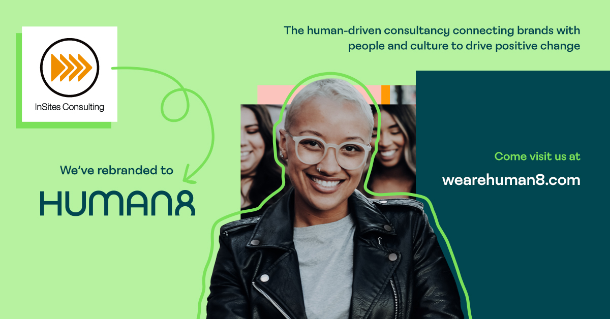 It all starts here…  
We're excited to announce we're rebranding to Human8, a new human-driven consultancy connecting brands with people &amp; culture to drive positive change. 

Come and visit us at wearehuman8.com to find out more!

#Human8 <a href="/weare_human8/">Human8</a>