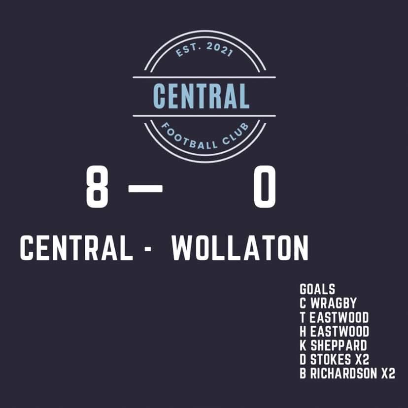 CentralFCNG15's tweet photo. Wollaton 0-8 Central

Another big win and our 6th clean sheet in 7 games. Full of confidence going into next weeks game against top of the league!

Scorers -

@benrichy7 ⚽️⚽️
D Stokes ⚽️⚽️
@TomEastwoodd ⚽️
@Ronnie_nffc ⚽️
@CharlieWragby ⚽️
H Eastwood ⚽️

MOTM - H Eastwood 👏🏼 https://t.co/8vFJoJ8Xwo