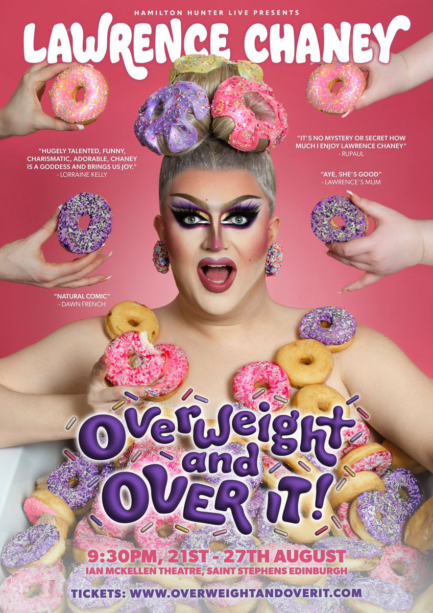 ShadyLawrence's tweet photo. She ate that! 😉💗 I’m coming to the Edinburgh Fringe Festival 2023 with my new show “Overweight and OVER IT” for a limited run of intimate shows.  

21st - 27th August! ✨ 

Get tickets now! https://t.co/j0f69S7yOI https://t.co/6jh6SBaibp