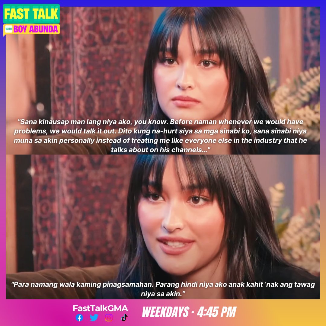 FastTalkGMA's tweet photo. LIZA SOBERANO, NASAKTAN KAY OGIE DIAZ: “I FEEL LIKE HE IS TRYING TO TARNISH MY NAME”

Read full story on: https://t.co/LW6J8vUXYx

#FTBALizaSoberano
#FastTalkWithBoyAbunda https://t.co/BVasB7WA7y