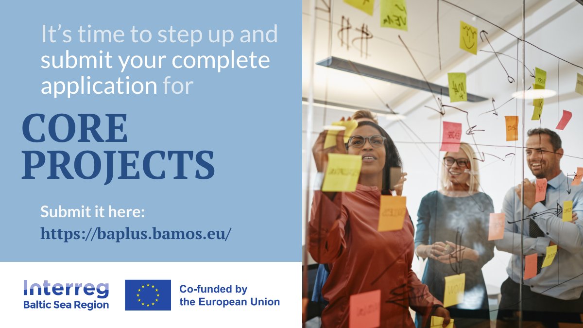 InterregBSR's tweet photo. ❗️LAST CHANCE to submit your #application❗️
If you already sent your project idea for a #coreproject to us, the next step is to submit a full-fledged application.
Deadline is TOMORROW 14 March 2023 (16:00 CET)
🔗https://t.co/ZPamyqSVgI https://t.co/uLl6IrdX43