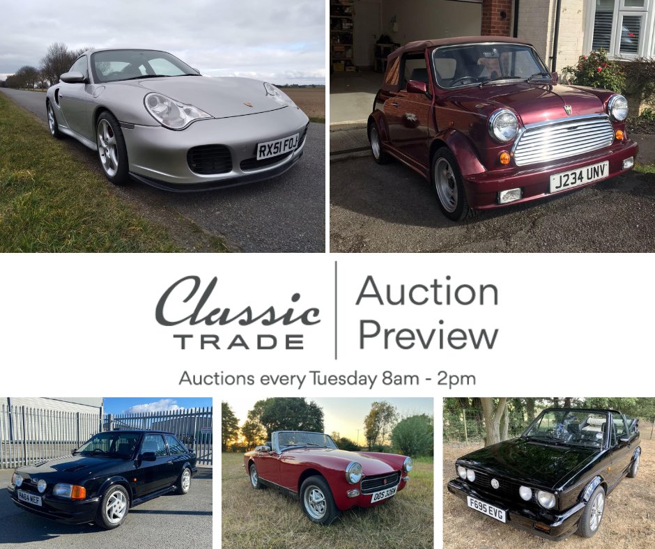 classictradeuk's tweet photo. Log in to https://t.co/8VP131efjy for a sneak peek of what we have in store tomorrow.

Don't have an account yet? No problem, sign up today for a Free trade account and get access to fresh stock every Tuesday -  https://t.co/J4HtK8ajE8

#classiccar #carauction #cartrade https://t.co/U3hftVaNeE