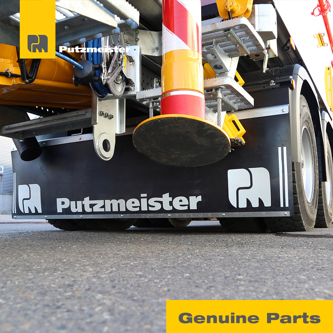 Putzmeister's tweet photo. Our new splash guard for the rear axle protects effectively the axle & its suspension from any contamination. It is suitable for all vehicles, easy to install & very chic.
Contact your local dealer for more information.
#putzmeister #concretepumps #genuineparts #splashguard https://t.co/OWVT5NmOIU