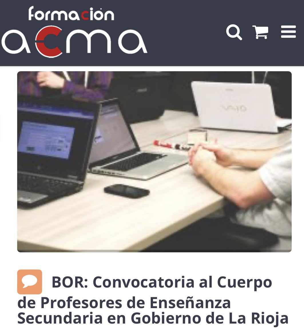 AcmaDocentes's tweet photo. Resolución 29/2023, de 8 de marzo, de la Consejería de Educación, Cultura, Deporte y Juventud, por la que se convocan procedimientos selectivos para ingreso y accesos a los cuerpos de profesores.

Plazas ofertadas: 309

Publicación: BOR Núm.48_Jueves, 9 de marzo de 2023 https://t.co/sZufwWQeaE