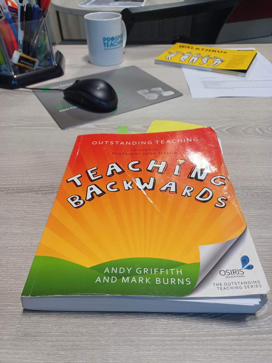 marksheehan82's tweet photo. As I begin prep work for some more teaching and learning support in another local school, I turn to my old, trusty favourite. It's still the best, most simplistic explanation of great teaching for me! #schooltoschoolsupport #teachingbackwards @OTeaching https://t.co/aB8ufY0Kim