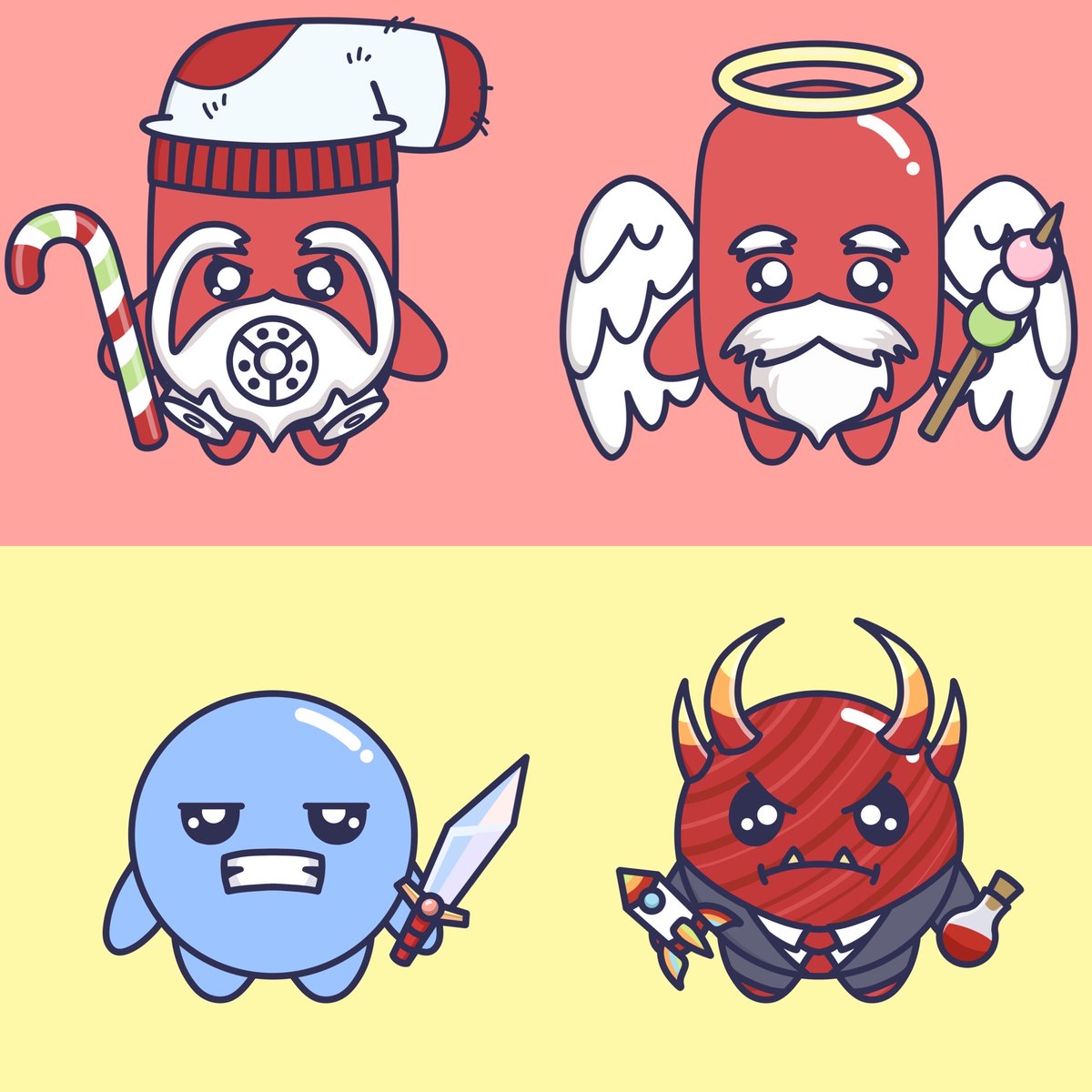 Chilled &amp; Sweet
1 <a href="/ChilledKongs/">Chilled Kongs</a> x 4 <a href="/Goombles_/">Goombles🍬</a> 

#CardanoCommunity #CardanoNFTs