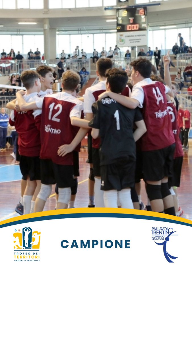 Trento conquista l'edizione 2023 del Trofeo dei Territori U14 Maschile 🏆🏐
La news 👉🏻 bit.ly/3mLQKUl
📷 Fotopiran