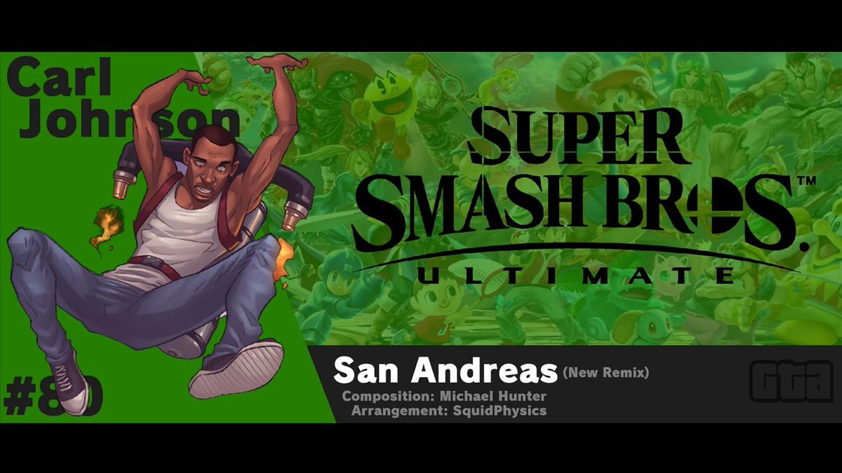 AlfonsIJsbeer's tweet photo. @JustMeRyder San Andreas! It was my childhood game, like what Final Fantasy VII was to my brother, and Banjo-Kazooie was to others, is GTA San Andreas my game. I really want CJ to be added in a Super Smash Bros. installment someday! #CJforSmash https://t.co/ID37LkGeR6
