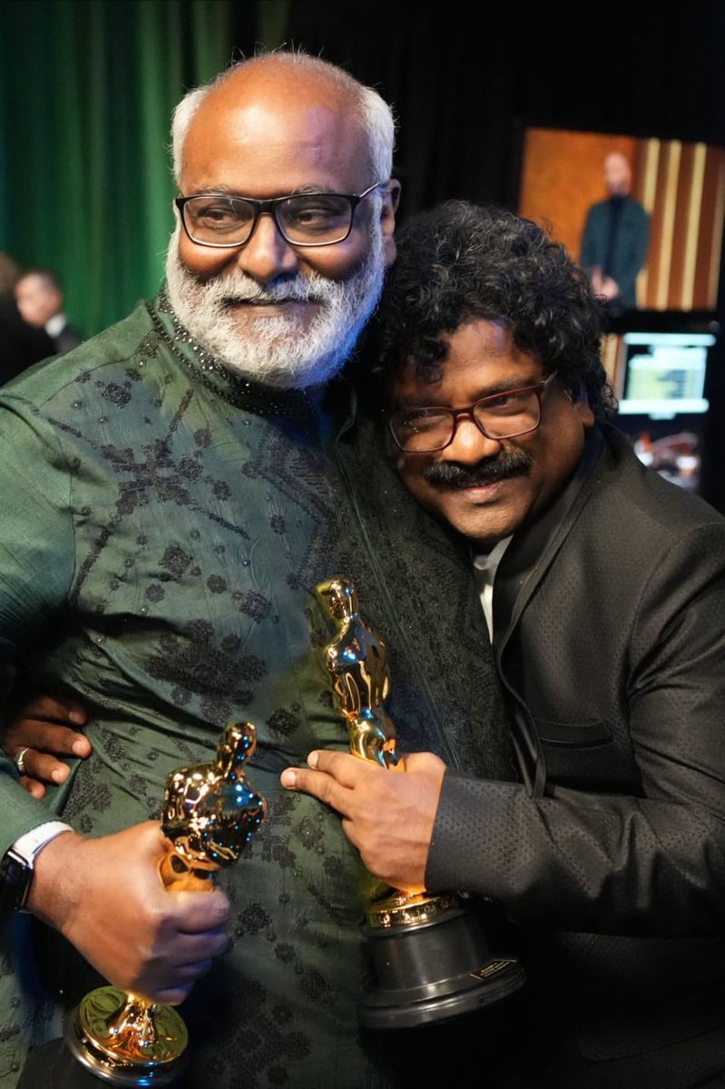 What a momentous occasion for Indian cinema. The first song from an Indian production to win an Oscar, Naatu Naatu is truly a phenomenon Congratulations @mmkeeravaani @boselyricist @ssrajamouli @ssk1122 @AlwaysRamCharan @tarak9999 and the team of RRR. More power to you all..