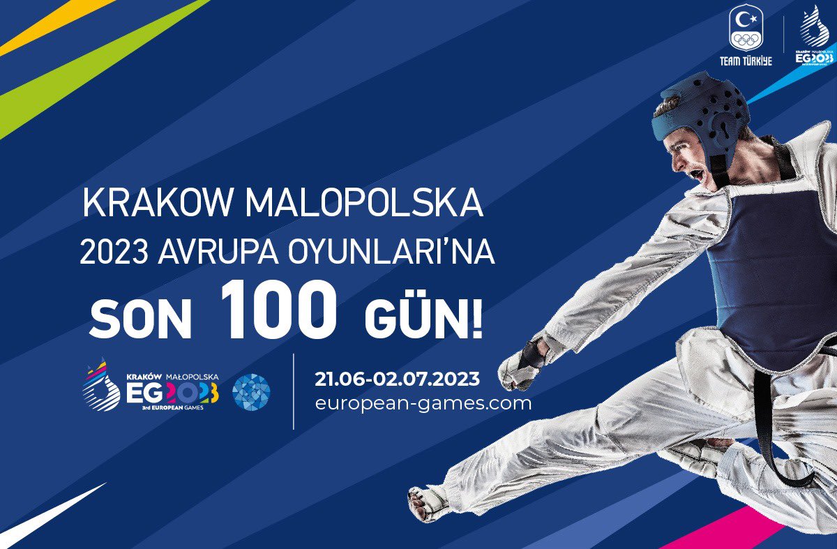 Team Türkiye Krakow Malopolska 2023 yolculuğuna yaklaşıyor! 2023 Avrupa Oyunları’na son 100 gün!

@eg2023en 

#europeangames2023 #eg2023 #weareunity #krakówmałopolska2023 #InspiringSportInEurope