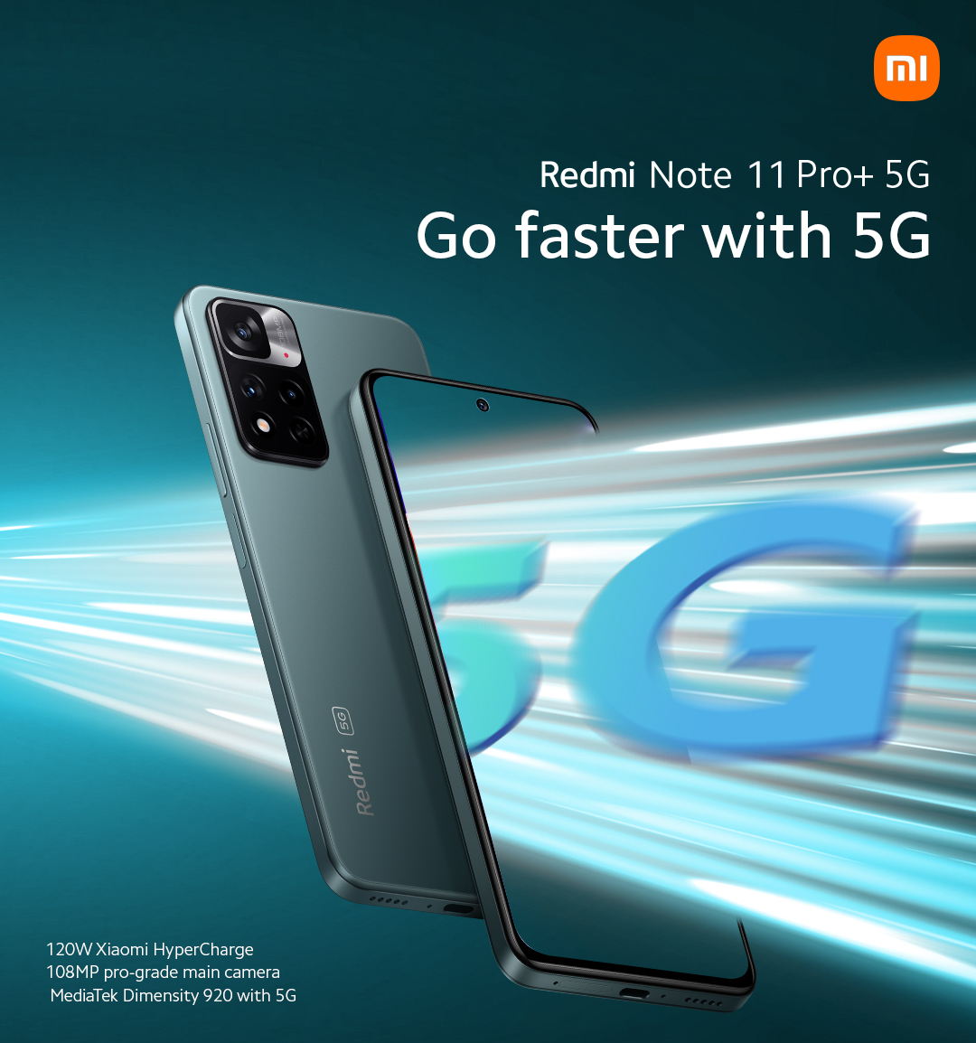 XiaomiNigeria's tweet image. Experience the next generation of super-fast and high-speed network with #RedmiNote11ProPlus5G