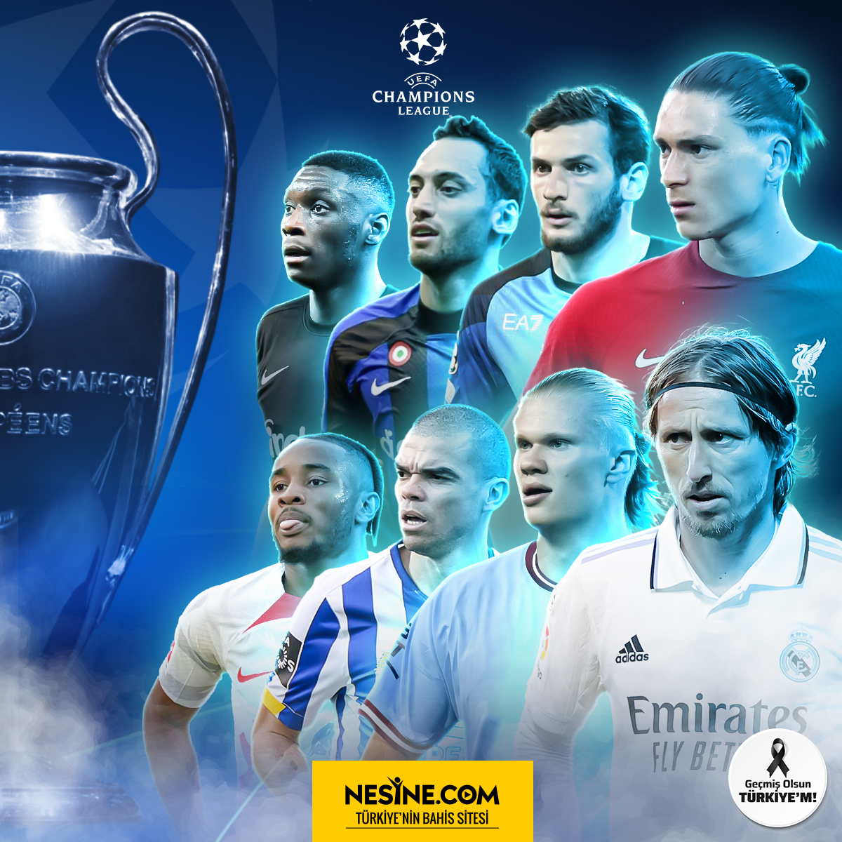 Nesinecom's tweet photo. Şampiyonlar Ligi'nde çeyrek finalistler rakiplerini bekliyor!

Sizce kalan son 8 takımdan hangileri çeyrek final biletini alacak? https://t.co/NpR5hZoYWV