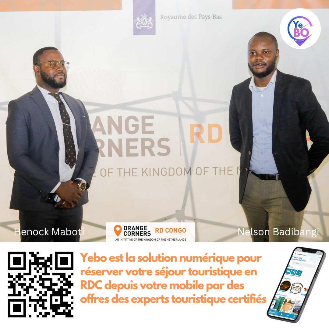 yebo_rdc's tweet photo. Oyé Oyé! Reçu par l'ambassadeur du @NLkinbrazza pour présenter la plateforme numérique https://t.co/oEEbiih86c pour la promotion de la destination congolaise étant incubé @OrangeCorners 4ème Cohorte. Découvrez les meilleurs activités touristique en RDC depuis votre mobile. https://t.co/UobkRMc0Y9