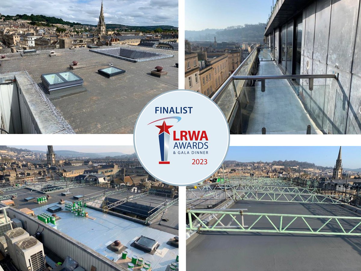 Continuing our look at our shortlisted projects for this year’s #LRWAawards2023, let’s take a look at Kings Court in Bath….and the <a href="/ProtecRoofingLd/">Protec Roofing Ltd</a> team thoroughly enjoyed delivering this project whilst taking in the spectacular Bath city skyline!
#proud #finalists #roofing