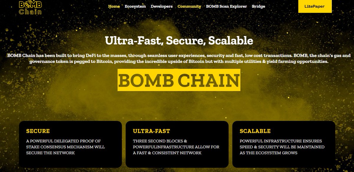 liqo01's tweet photo. Looking for upcoming #blockchains with huge potential?
@BombMoneyBSC has a #BOMBchain which is powered by @ankr
https://t.co/nWSgY7CU9Y
Low Transaction Fees, Fast Transactions and 3-second blocks
If you are #DeFi dev, start developing on BOMBchain and be the first https://t.co/p9wfKLS3Jd