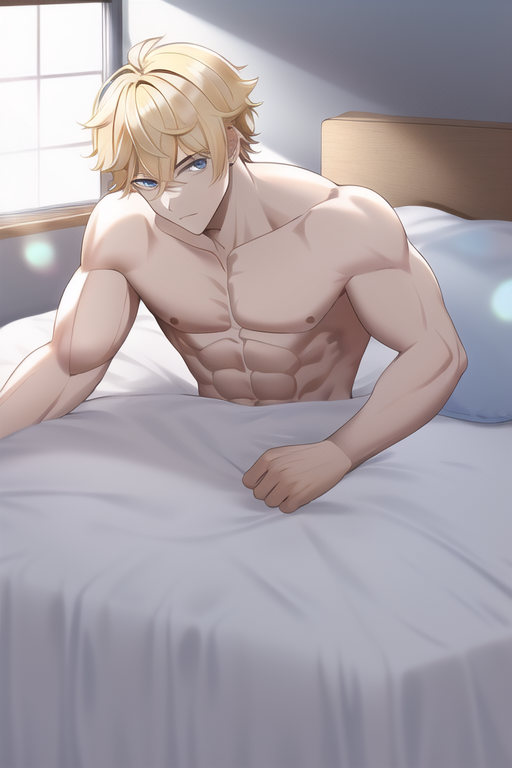 The sunlight was touching Mikleo's face, early in the morning.

A few seconds ago, the man was yawning and ready to leave the bed to start the day.