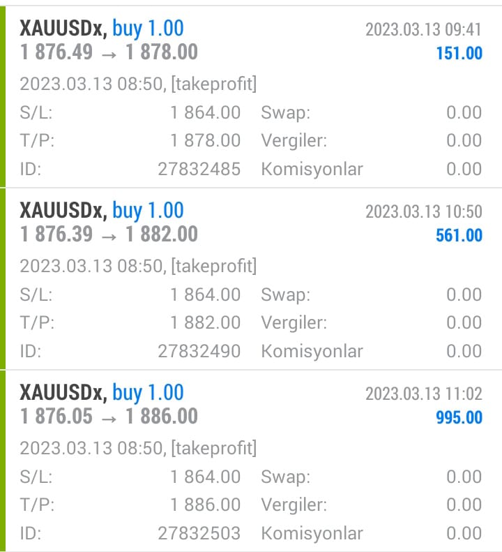 📍TP1 DEĞİL TP2 DEĞİL TAMI TAMINA 3 TANE TP ALDIK 🔥💸😀

ONS/ XAUUSDx 1 LOTTA ↓ 

🪙 1.707 USD • 32.348 TL 💵✅

#ALTIN #SVB #SVBBank #TheGlory2 #Oscars #daterush #DateRushReunion