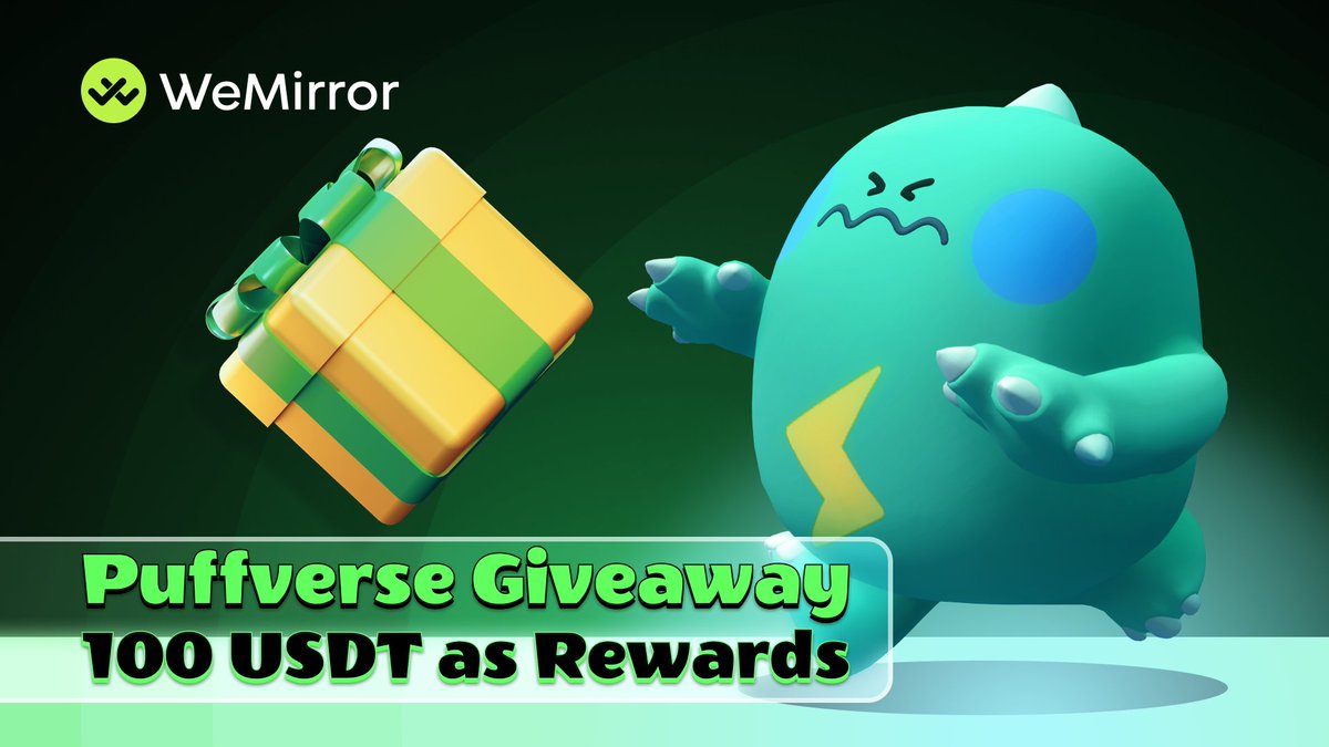 📢 Exciting news! We're thrilled to announce our partnership with <a href="/Puffverse/">Puffverse</a> 

🤑To celebrate, we're holding a #usdt &amp; #WL community #giveaway campaign for our early supporters

Finish tasks:
galxe.com/wemirror/campa…

#airdrop #crypto #NFT
