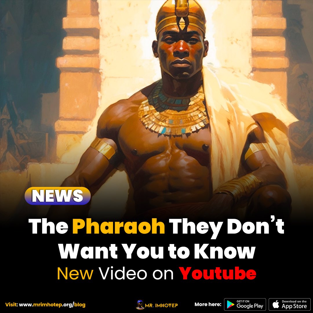 Mister_Imhotep's tweet photo. New Video: https://t.co/466palXybd - The Pharaoh They Don’t Want You to Know: The Untold Story of The The 25th Dynasty #imhotepfacts https://t.co/ONv7EbCFyI