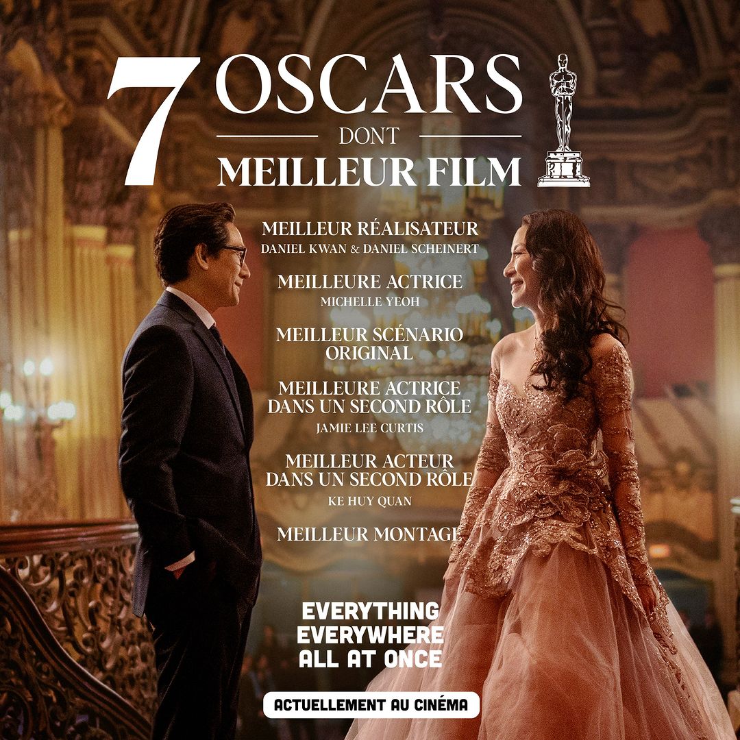 EVERYTHING EVERYWHERE... ALL THE OSCARS !!!🏆

🤩Une pluie d'Oscars cette nuit pour #EverythingEverywhereAllAtOnce : Meilleur Film, Meilleure Actrice, Meilleure Réalisation, les Meilleurs Seconds Rôles...

[THREAD] des principaux Oscars décernés cette nuit👇