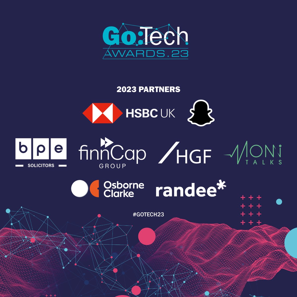 BrendanBeeken's tweet image. Finalists for 2023 @GoTechAwards  to be announced 05/04
As part of the tech sector, @monineversleeps is honoured to sponsor these awards, which recognise innovation &amp;amp; achievement across the UK technology industry.
#gotech23 #techawards #techsector #tech #fintech #techno…