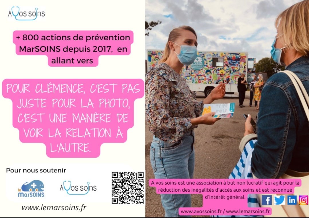 #Jour4 : 1 jour, 1 image ! 😁

+800 actions de #prevention

A vos soins lance sa campagne de communication pour expliquer son action.

➡ Pour adhérer : helloasso.com/associations/a…
➡Pour un don : helloasso.com/associations/a… 

😘😘😘