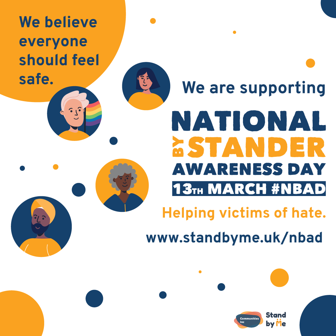 nottspolice's tweet photo. Today marks National Bystander Awareness Day, a day to come together to tackle hate. The bystander effect is when you are less likely to help someone if there are others around, as you assume they will help the victim. 

Learn more: https://t.co/0pxJsZ4276

#TakeAimAtHate #NBAD https://t.co/vr8EyODDkr