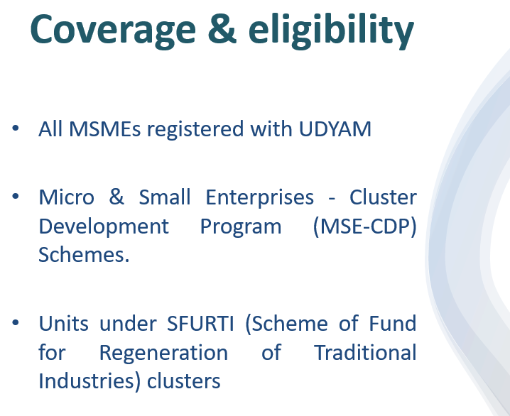 Website:  lean.msme.gov.in

MSME Competitive (Lean) Scheme 
2022

#MSMEs #UDYAM #MoMSME #MSME_Competitive_Lean_Scheme