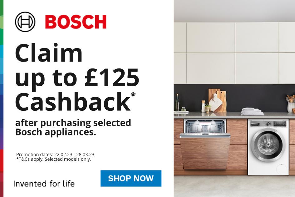 Claim up to £125 Cashback with selected Bosch appliances..

chapmansretail.co.uk/bosch-cashback

#Bosch #cashback #cashbackoffer #appliances #offers