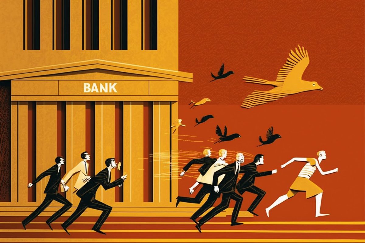 Den 10 oktober 2022 delades Nobelpriset i ekonomi ut för forskning om bankrusningar.

På dagen 5 månader senare, den 10 mars 2023, kollapsar USA:s 16:e största bank. Forskningen kan hjälpa oss förstå varför det hände. (Tråd 🧵)