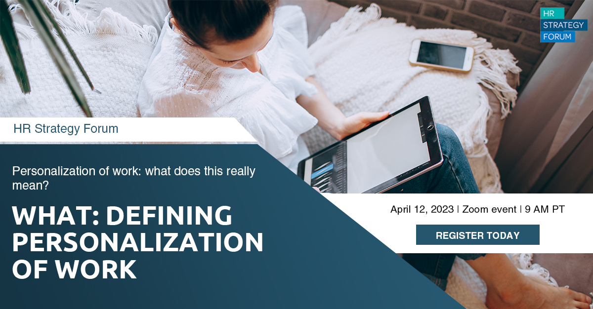 Discover the power of personalization in the workplace! Improve productivity, support HR priorities, and drive engagement and loyalty over time. Join us to design work and culture that accommodates individual needs.
buff.ly/3ycn9Wu