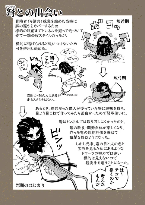 斧振りエルフと弓引きドワーフ

ドワーフ弩との出会い編
 
#斧振りエルフと弓引きドワーフ 