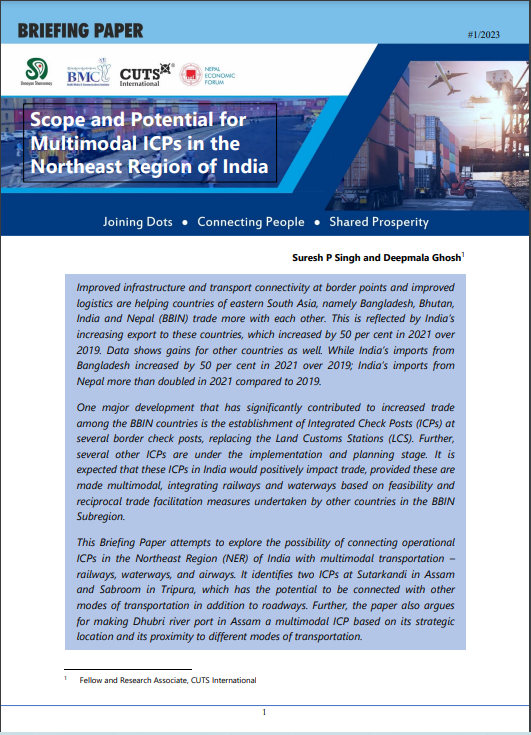 CUTS M-Connect Project (@cuts_mconnect) on Twitter photo #Briefing #Paper
Scope and Potential for #Multimodal #ICPs in the #Northeast Region of #India by <a href="/SureshSinghPar5/">Suresh Singh Parashar</a> and <a href="/Deepmala090897/">Deepmala Ghosh</a>
Please #read this at:
cuts-citee.org/pdf/bp-scope_a…
<a href="/bc_cuts/">Bipul Chattopadhyay</a> <a href="/unsy_org/">Unnayan Shamannay</a> <a href="/NEFNepal/">Nepal Economic Forum</a> <a href="/Bhutan_MCI/">BMCI</a> <a href="/BimstecInDhaka/">BIMSTEC</a> <a href="/ADB_HQ/">Asian Development Bank</a> <a href="/sasecprogram/">SASEC</a> <a href="/LPAI_Official/">Land Ports Authority of India</a> #Briefing #Paper
Scope and Potential for #Multimodal #ICPs in the #Northeast Region of #India by <a href="/SureshSinghPar5/">Suresh Singh Parashar</a> and <a href="/Deepmala090897/">Deepmala Ghosh</a>
Please #read this at:
cuts-citee.org/pdf/bp-scope_a…
<a href="/bc_cuts/">Bipul Chattopadhyay</a> <a href="/unsy_org/">Unnayan Shamannay</a> <a href="/NEFNepal/">Nepal Economic Forum</a> <a href="/Bhutan_MCI/">BMCI</a> <a href="/BimstecInDhaka/">BIMSTEC</a> <a href="/ADB_HQ/">Asian Development Bank</a> <a href="/sasecprogram/">SASEC</a> <a href="/LPAI_Official/">Land Ports Authority of India</a>