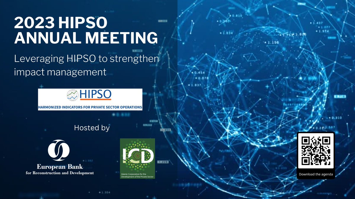 EBRD's tweet photo. We're pleased to be hosting the 2023 #HIPSO Annual Meeting at our London HQ this week. MDBs, DFIs, and Impact Investors are sharing knowledge and collaborating on how to improve assessment, measurement, and communication of impact for private sector projects.
#EBRDimpact @ICD_PS https://t.co/oIpkFaGtYo