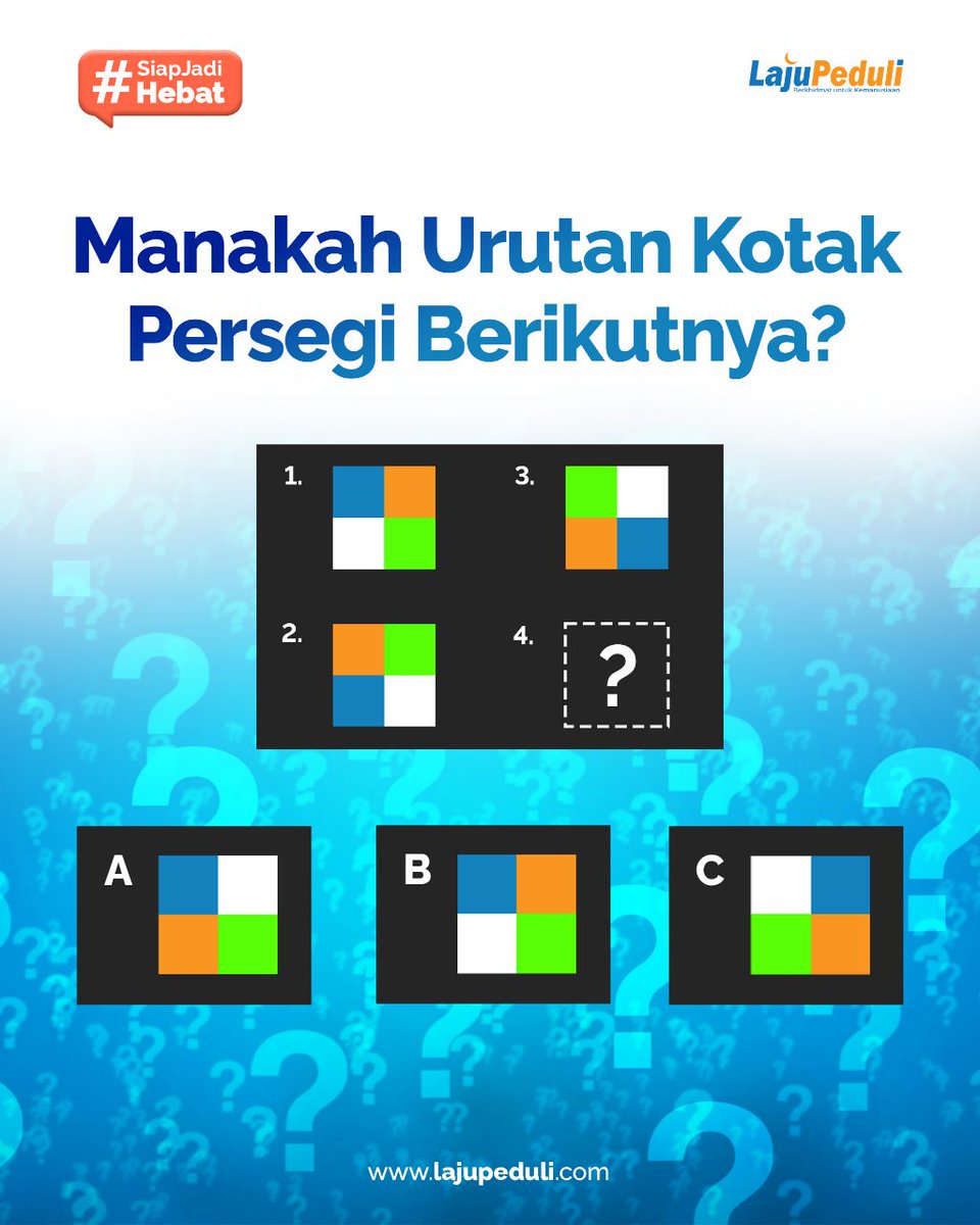 LajuPeduli's tweet image. Tebak Quiz Hebat
#highlevelthinking

Kalau kemarin katanya terlalu gampang katanya hehe,  Kalo ini, Ada yang tau jawabannya ??? 

🔴 Tag bestie Hebatmu yaa Sahabat

 #tebaktebakan #puzzle
#syaban  #doamenyambutRamadhan #H-10Ramadhan #ramadhan1444H #kuisinstagram #QuizzTown