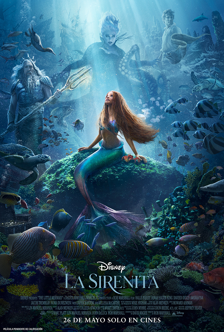 DisneySpain's tweet photo. ¡El nuevo póster de #LaSirenita ya está aquí! Disfruta de la película a partir del 26 de mayo solo en cines. https://t.co/k5XX2Vk81s