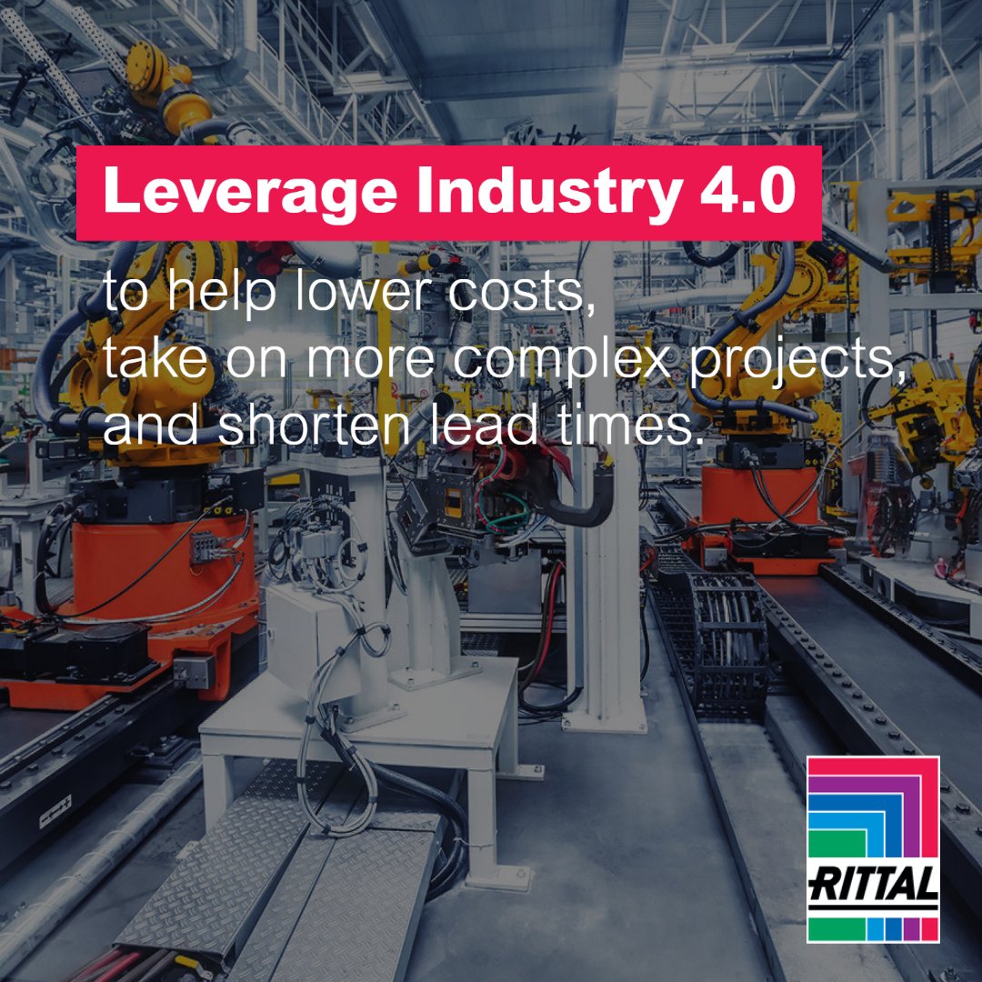 RittalLLC's tweet photo. Whether you're looking to lower costs, take on more complex projects, shorten lead times, or work with limited resources - learn how to overcome the 6 most common challenges by leveraging Industry 4.0 and IIoT technologies. https://t.co/j0z80GncZ6 #Manufacturing #PanelBuilders https://t.co/P2Tr8FYKso