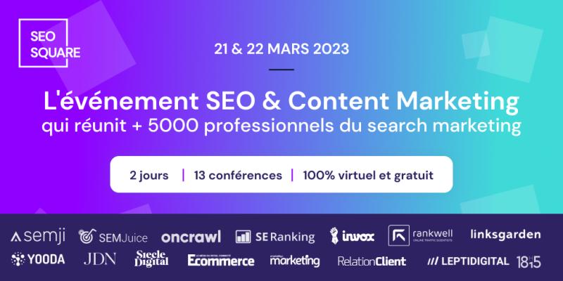 👀 Retrouvez moi en tant que conférencier le mardi 21 mars 2023 de 16h30 à 17h20 avec Alexandre Fouyer et Angelo Aouad pour parler de la stratégie SEO de notre client <a href="/levapoteurdisc/">Le Vapoteur Discount</a> #seo #marketing #search