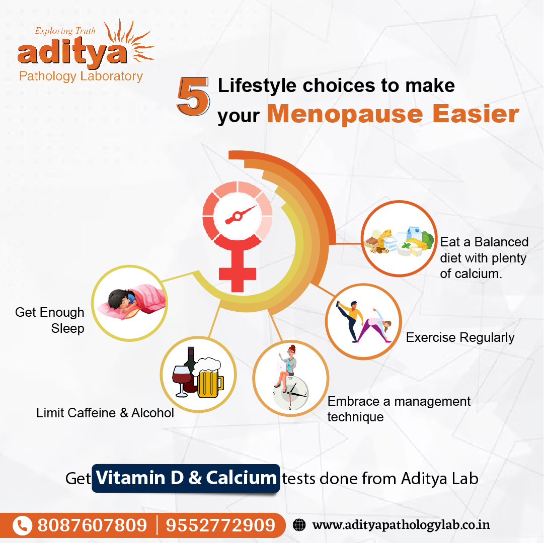 Managing menopause can be challenging, but there are lifestyle choices you can make this transition easier. 

#bloodtest #MenopauseTest #HormonalHealth #ReproductiveWellness  #HealthyAging #WomenHealth #adityapathologylab #apl #baner #pune