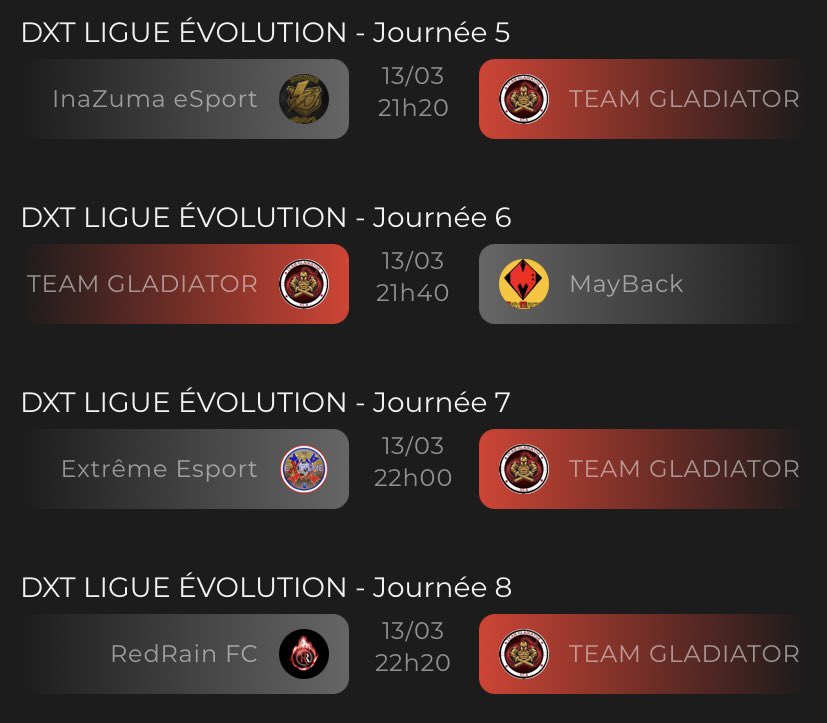 TEAM GLADIATOR tweet media