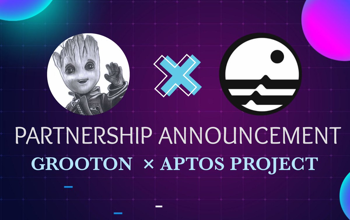 AptosProjectOrg's tweet photo. Celebrating our strategic partnership with @Groot_ON1
 
🎁We're having a giveaway of 20 Groot ON Wl #GrootON🤑

1️⃣ Follow @AptosProjectOrg &amp; @Groot_ON1
2️⃣ Tag 3 friends
3️⃣ Like &amp; Retweet
4️⃣ Join https://t.co/SOpbiMHhYG
⏳72H⏳

#Aptos #NFT #DeFi https://t.co/FRT25Wqb0u