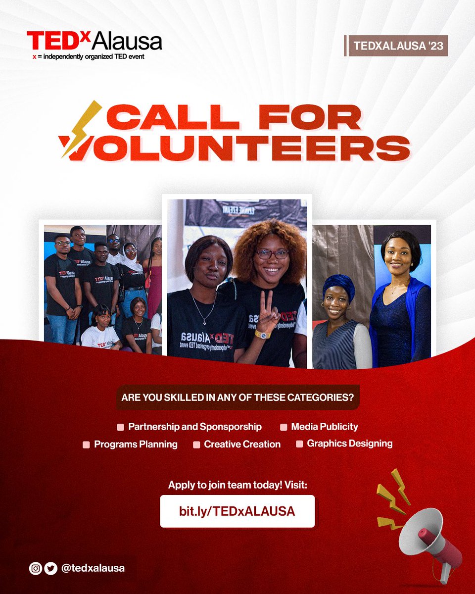 TEDxAlausa's tweet photo. Are you interested in impacting lives positively?

Are you a "They can get it done" person or a "let's get it done" person?

Here's what you can do to make an impact in today’s society 👇🏾

#tedx #ted #tedxalausa23 #volunteers https://t.co/FEDseXFzBX
