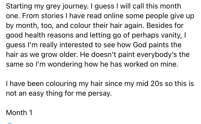 TruthDefinesMe's tweet photo. #GoingGrey
If I stick with this then it will take me 4.5 years because my hair is longer and guessing it could be somewhat of a challenge in humility and patience and could be humiliating as well as I am not sure what.
Month 1 https://t.co/3MbDhqnb2o