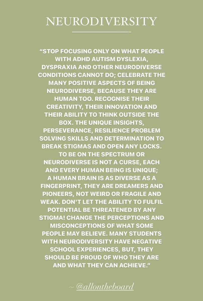 It’s neurodiversity week. Here’s to Al that think a little differently 🌈