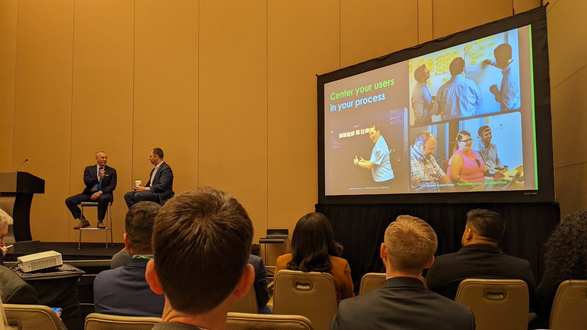 my_acuity's tweet photo. Beyond user or employee experience, think about TOTAL experience. Build empathy for the users you create for. - AJ Siegel, ServiceNow #servicenow #fedforum2023 #servicenowfedforum #servicenowpremierpartner https://t.co/VxP4qMy3nS