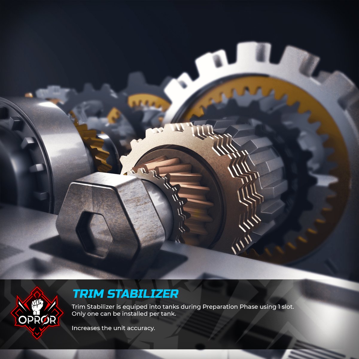 You already met the tanks...   now get to know the Techs and Gears of Opror. 

#opror #nftgame #battletanks #techcards #gearcards #tcg #autochess